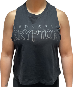 CF Krypton Black Crop Tank