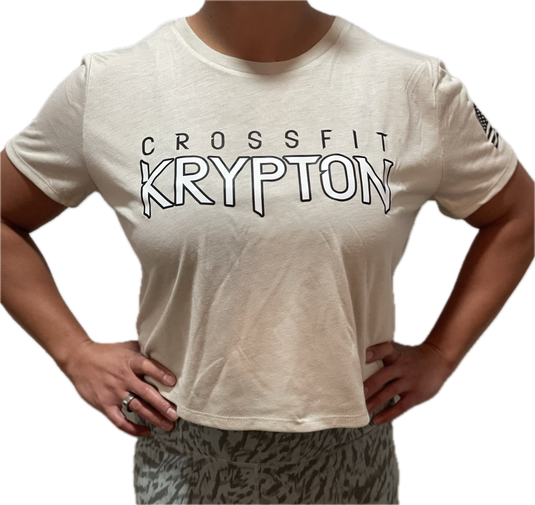 CF Krypton Heather Dust Crop Tee