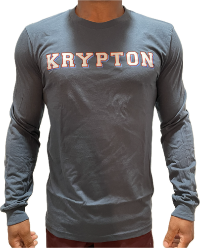 Krypton Steel Blue Grey Long Sleeve Tee
