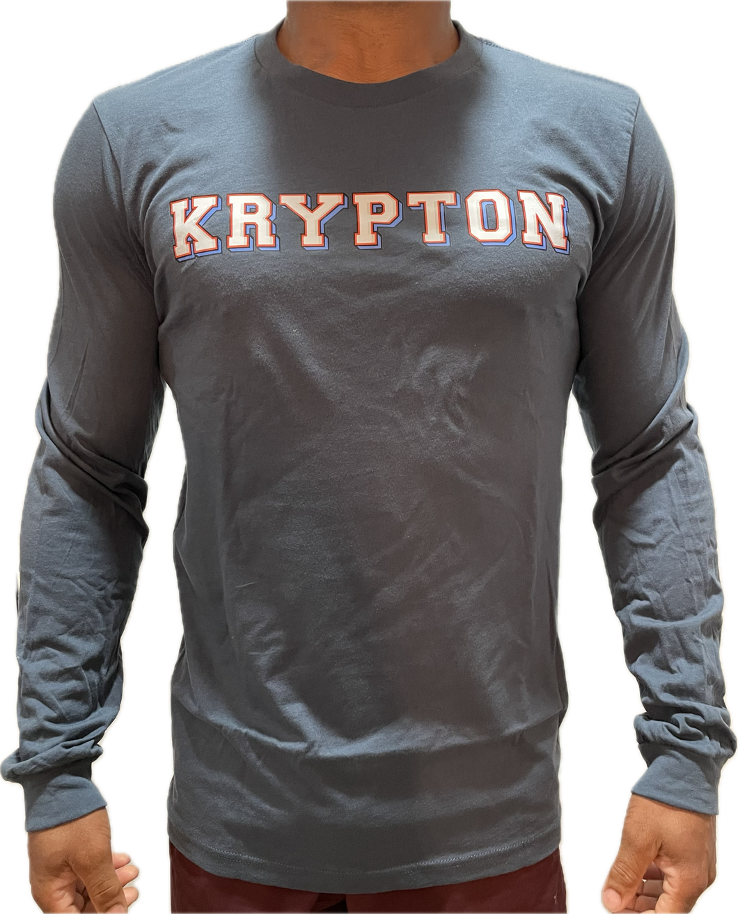 Krypton Steel Blue Grey Long Sleeve Tee