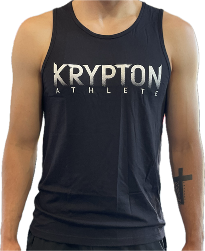 Krypton Athlete Black Tank