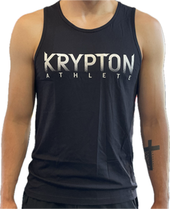 Krypton Athlete Black Tank