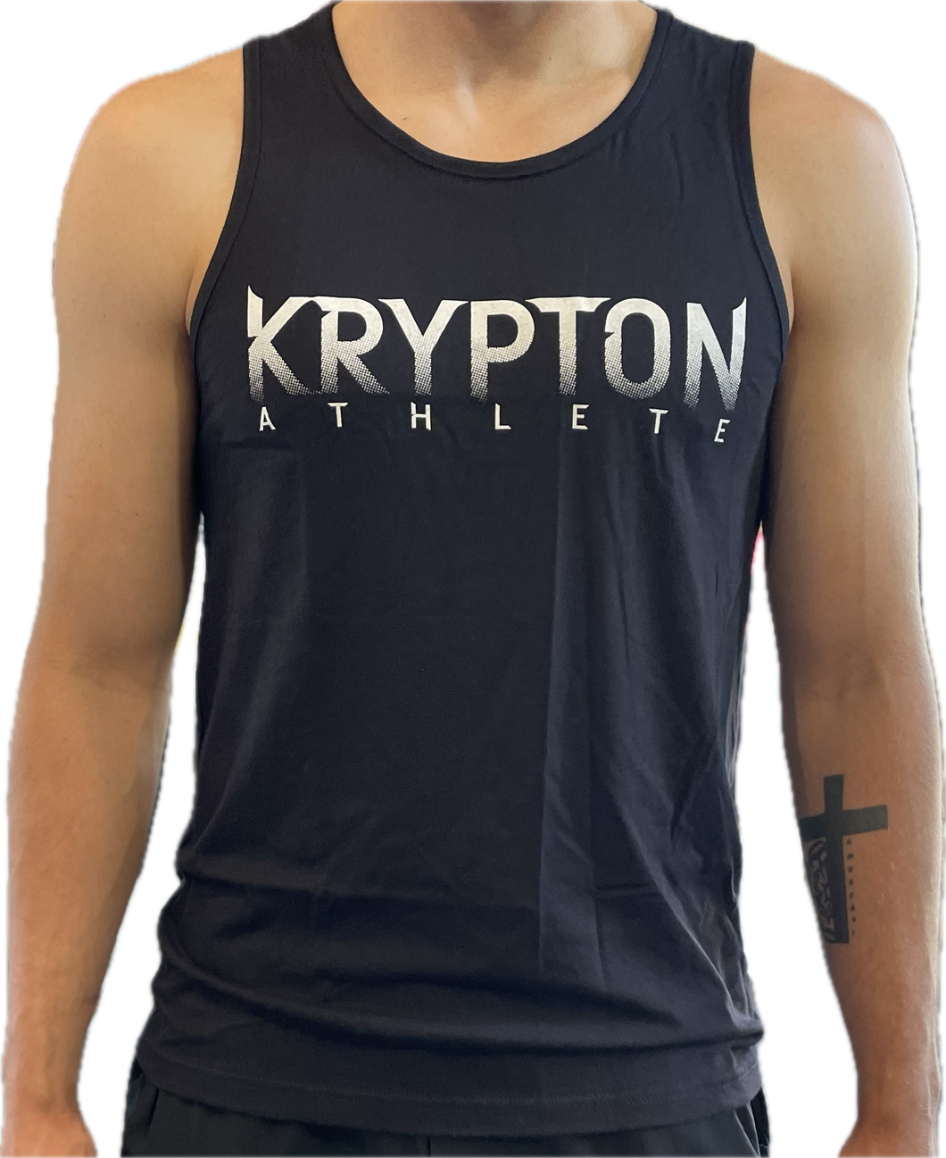 Krypton Athlete Black Tank