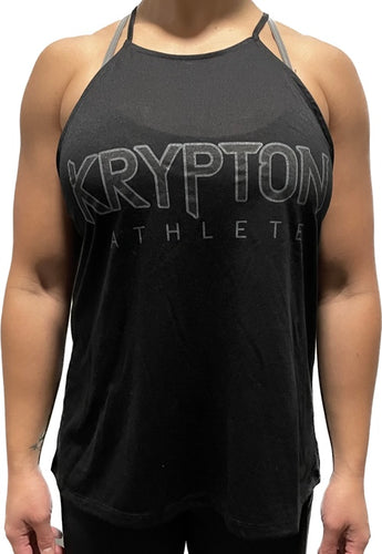 Krypton Athlete Black Tank